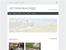 Tablet Screenshot of kittykingrealestate.com